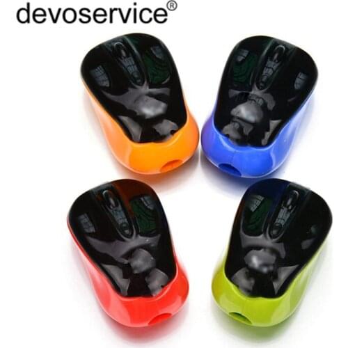 1PC Mini 4 Color Cute Kawaii Lovely Plastic Mouse Automatic Pencil Sharpener Creative Stationery Gifts For Kids School Supplies
