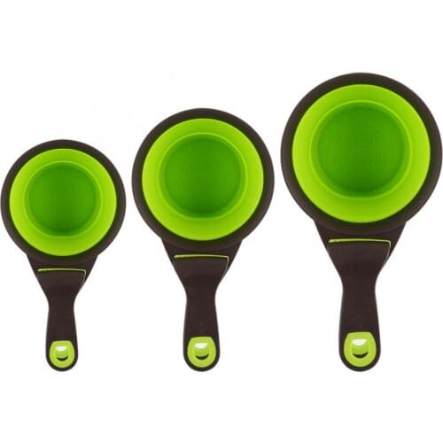 Multifunctional Folding Silicone Pet Bowl Feeder Pet Dog Cat Food Spoon Sealing Clip Portable Measuring Scoop
