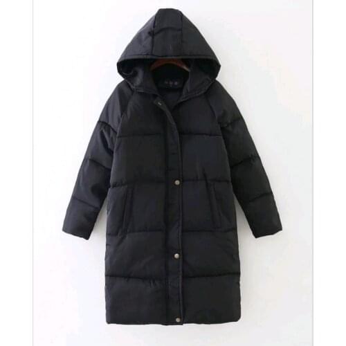 2021 new winter down padded jacket women mid-length thick loose large size jacket womens hooded collar jacket