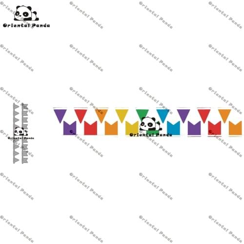 New Dies 2020 Camper Van Metal Beautiful Bunting Dies diy Dies photo album cutting die Scg new Die for 2021 craft fall decor