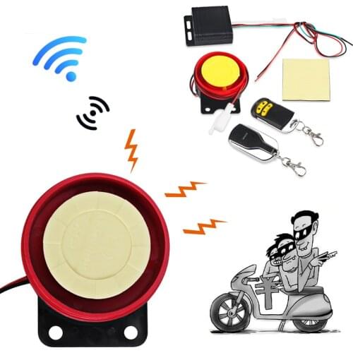 Urbanroad 12V Motorcycle Burglar Alarm Motorbike Bike Scooter Lock Anti-theft Security Alarm System with Remote Control key