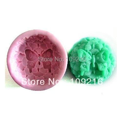 Wholesale!!!1pcs Butterfly and Leaves (R0071) Silicone Handmade Soap Mold Crafts DIY Mold