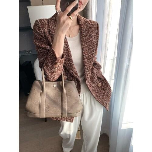 French socialite style detachable cuff British style coat A50782