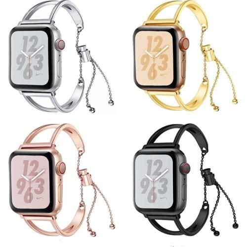 For Apple watch band 6 543 2 44mm 40mm 42mm 38mm metal stainless steel watch band series accessories bracelet bracelet strap