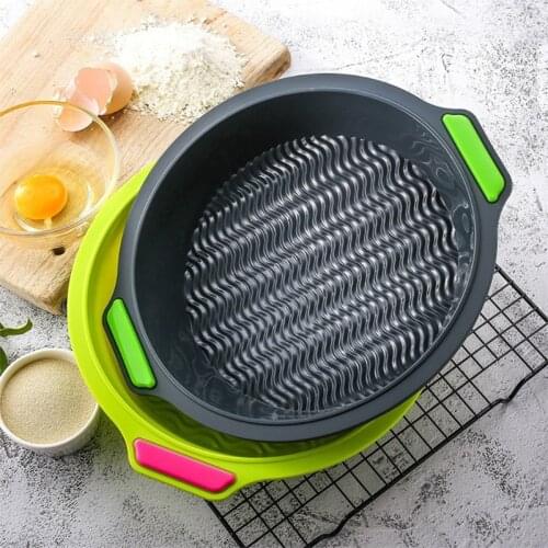 Silicone Muffin Mold Pastry Pan Round Boxes Bakeware Baking Tray Tools Tins Baking Mould-Bakeware Tray Bread Tray Tools
