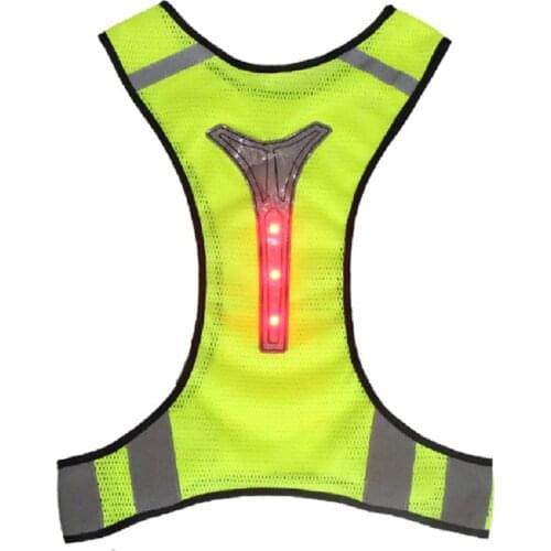 Reflective Vest Motorcycle Jacket LED light Safety High Visibility Chaleco Reflectante Moto Riding Chaleco Motorsiklet Yelek