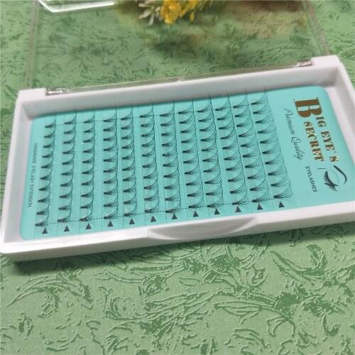 Factory supplies Korea silk prefanned lashes natural fake eyelash Russian 6D volume premade fans lash extensions free shipping