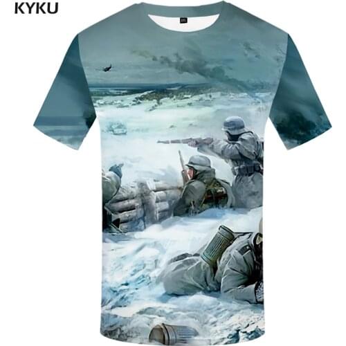 Funny T shirts War T shirts Men Russia Print Military Tshirt Printed Character Tshirts Casual Snow T shirt 3d Mens Clothing New