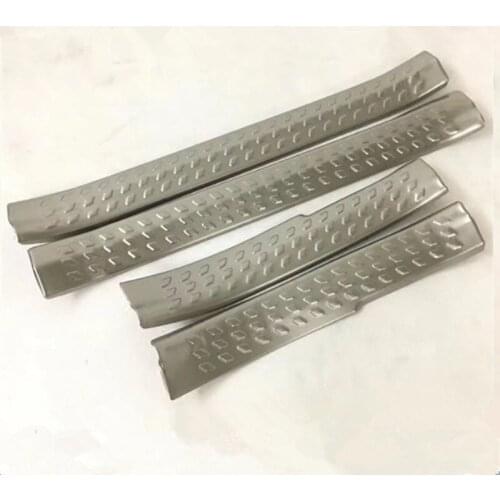 For Toyota CHR C-HR 2017 2018 Stainless Steel Car Door Sill Protetive Guard Cover Inner-Built Door Sill Scuff Plate Cover CHR