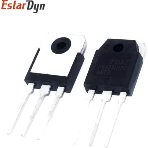10PCS FGA25N120ANTD FGA25N120 original IGBT NPT TRENCH 1200V 50A TO-3P