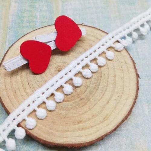 15yards White Pompom Tassel Lace Trims Black Water Solube Milk Silk Lace Ribbon DIY Clothes Curtain Handmade Sewing Accessories