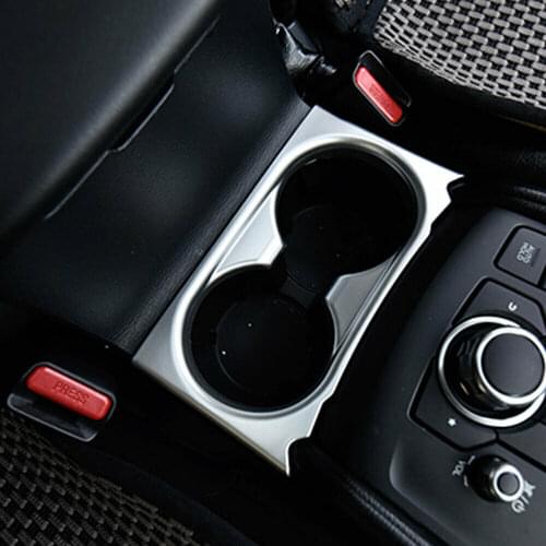 ABS Car Center Console Drink Water Cup Holder Cover Trim For Mazda CX-5 CX5 2017-2018