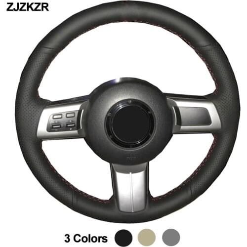 Car Auto Steering-Wheel Cover For Mazda MX-5 Miata 2009 - 2014 RX-8 2008 - 2013 CX-7 CX7 2007 - 2009 Volant 2010 2011 2012 2013