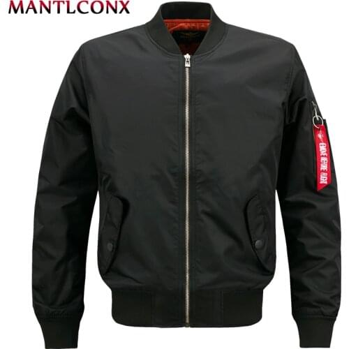 MANTLCONX Plus Size 7XL 8XL Spring Men Bomber Jacket Military Flight Pilot Jackets Male Coat Air Force Military Jacket Men Brand