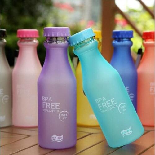 Cola soda water bottle transparent student children small and portable cute fall not broken plastic lifting rope movem