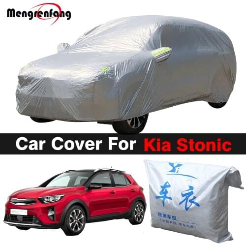 Full Car Cover For Kia Stonic SUV Outdoor Anti-UV Sun Shade Snow Rain Dust Resistant Cover