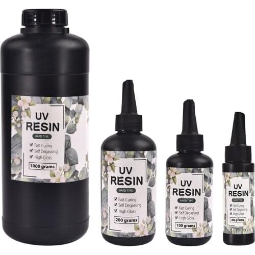 60g/100g/200g/1000g Quick-Drying UV Resin Glue Clear Hard Resin Glue For DIY Epoxy Resin Jewelry Making Handmade Crafts