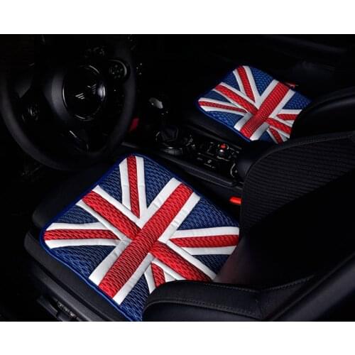 For BMW MINI ONE COOPER S F55 F56 F60 R55 R56 R6 JCW Car Ice Silk Leather Cushion Seat Breathable Pad Car Decoration Accessories