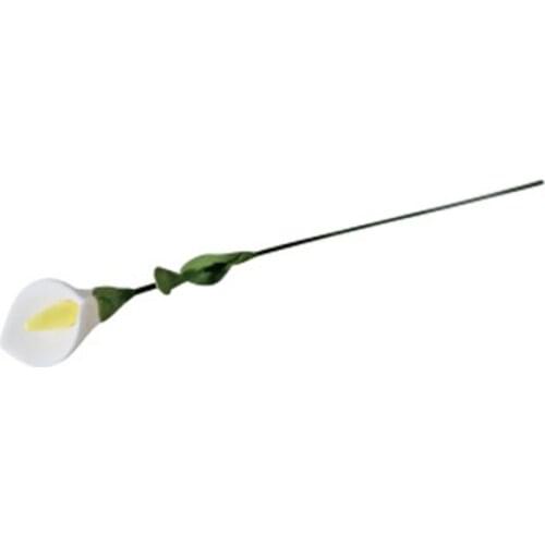 ZOCDOU 1 Piece Mini Calla Flower Small Statue Little Figurine Crafts Figure Ornament Miniatures