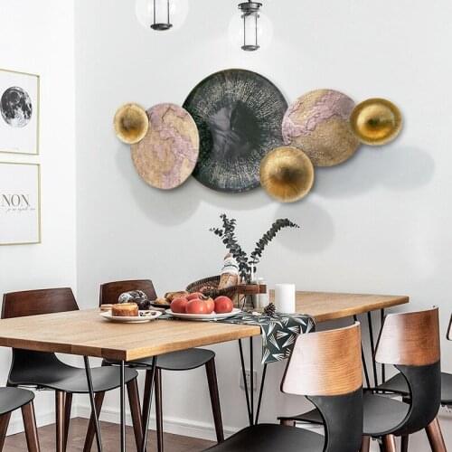 Metal Wall Hanging Pieces Wall Decoration Creative Master Bedroom Bedside Bar Restaurant Porch Background Wall Decoration