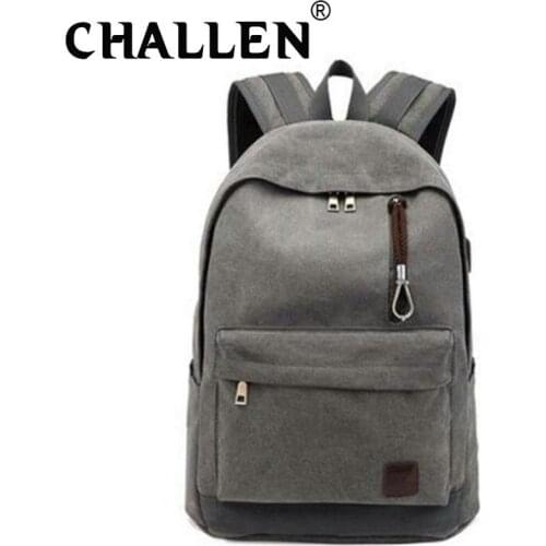 Mens Backpack Outdoor Leisure canvas travel bag Womens High school student School bag Laptop backpack C44-72