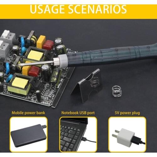 Soldering Iron Tip For USB Powered 5V 8W Mini Electric Soldering Iron Repair Tool
