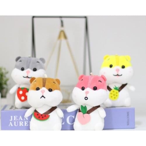 New funny Cute cat with fruit bag plush pendant good quality Exquisite soft Soothing doll christmase birthday wedding gift