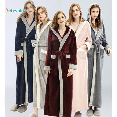 2020 Pajamas Female Winter Spring and Autumn Morning Gown Mens Nightgown