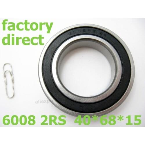 Factory Direct High quality deep groove ball bearing double rubber sealing cover 6008 2RS 6008bearing 40*68*15mm 10PCS Wholesale