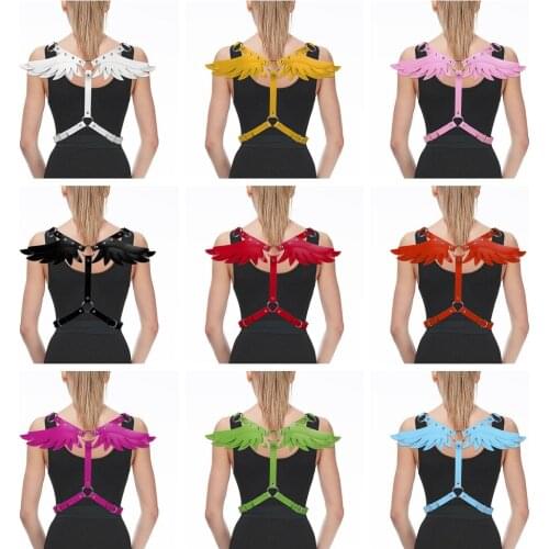 Adjust Handmade PU Leather Harness Belts Body Bondage Punk Straps Chest Harness Fashion Stylish Accessorie Gothic Bdsm Rave Wear