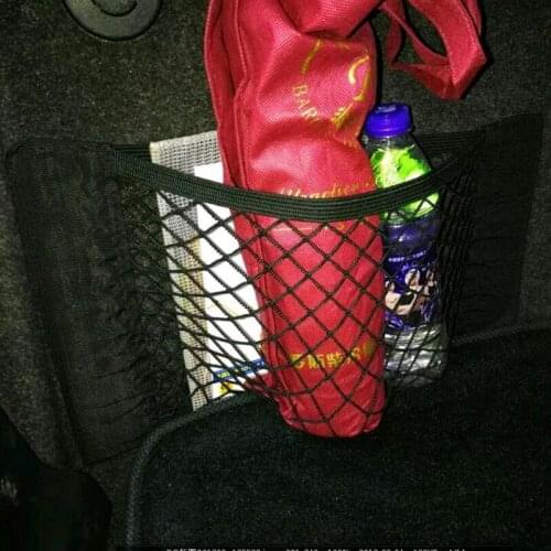 New Car Trunk Seat Elastic String Net Mesh Storage Bag for bmw x5 e53 mercedes w204 ix35 skoda superb chevrolet captiva bmw e30