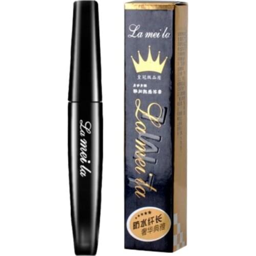Makeup Eyelashes Waterproof Mascara Eyelashes Cosmetics Thick 3D Longwearing Fiber Black Female Natural Mascara d1