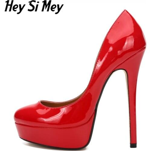 Pumps 2021 New Womens Shoes Summer Or Autumn High-heeled 16cm Business Or Catwalk Drag Queen Female Pumps Large Size 40-48