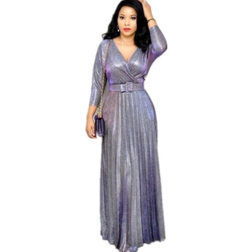 Women party dress Gilded Chameleon pleated dress office lady 3quarter sleeve vneck vintage dresses A-Line wholesale dropshipping