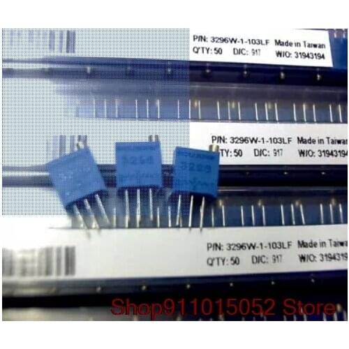 10PCS original American BOURNS trimmer potentiometer 3296W-1 full resistance value