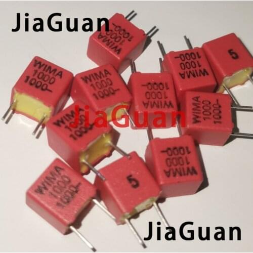 20PCS NEW RED WIMA FKP2 1NF 1000V 102/1000V 1000PF 1KV PCM5 Audio hot sale FKP-2 5% 102 1000P 0.001UF