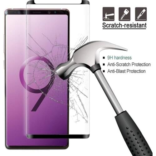 3D Curved Full Tempered Glass For Samsung Galaxy Note 9 Note8 Screen Protector Film For Samsung Galaxy Note 9 S8 S9 Plus