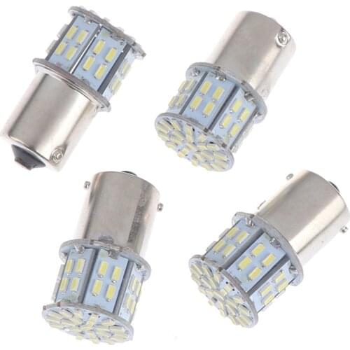 4pcs 1156 BA15S 50SMD 3014 LED Replacement Bulbs Car Interior RV Camper Light Auto Lamps