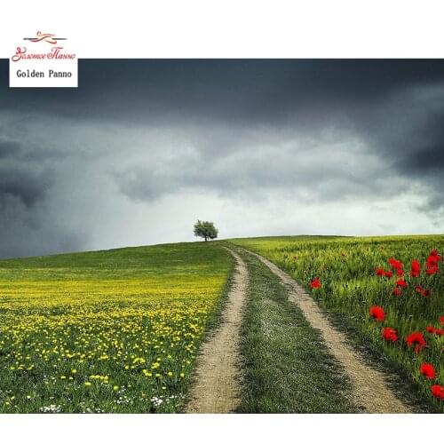 5D DIY full square diamond painting grassland scenic diamond sale cross stitch mosaic rhinestone painting wedding decor home