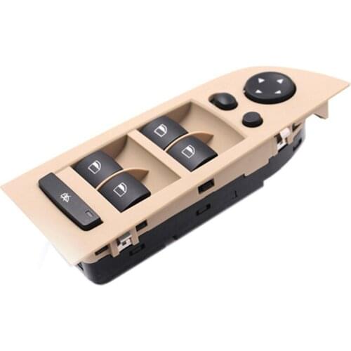 For BMW E90 318i 320i 325i 335i Car Accessories Console Left Power Window Control Switch 61319217334 High Quality Beige Panel