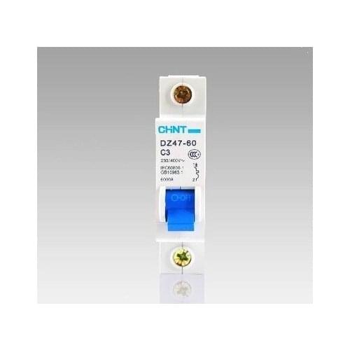 Free Shipping circuit breaker DZ47-60 C3 1P 3A Electric shock protection domestic C type small air switch unipolar