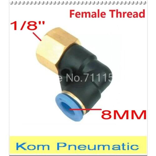 Fedex Free Shipping L Female Elbow PLF 8MM Tube Push in 1/8" Thread One Touch Air Fitting Joint Coupler Pipe Connect PLF 8-01