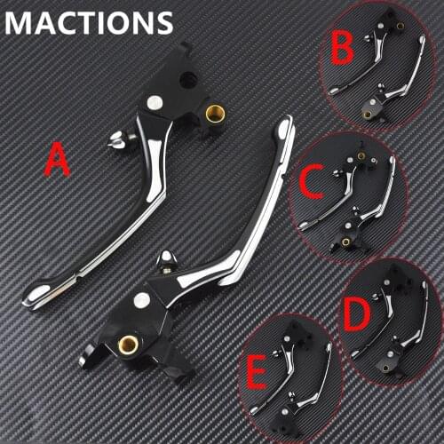 Black/Chrome Brake Lever Regulator Clutch Set For Harley Touring Road King Dyna Softail 08-17 For Harley Sportster XL883 1200
