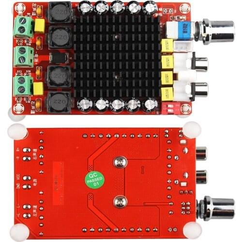 XH-M510 TDA7498 High Power Digital Amplifier Board 2 x 100w Car Amplifier audio DC12V-24V