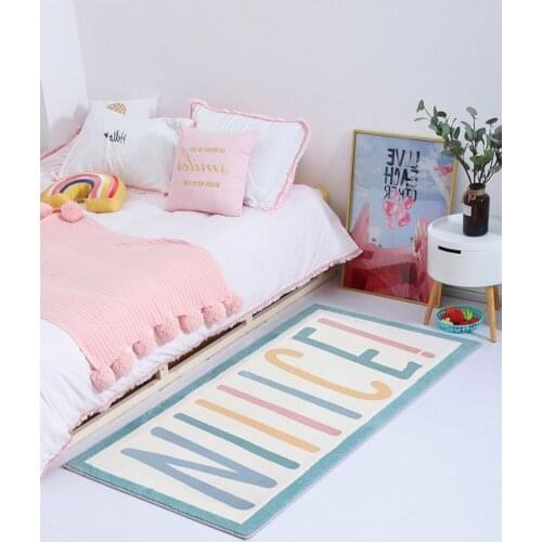 Kids Play Game Mats Round Carpet Rugs Mat Cotton Floor Carpet For Kids Room Decoration INS Baby Gifts