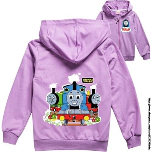 Boys Cool Tomas Printing Hoodie Sweatshirt Kids Clothes Spring Autumn Thin Coat Children Hooded Jacket Teenager Hoodie 5-14Y