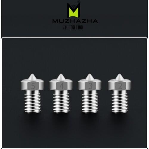 3D Printer TC4 Titanium Alloy V5 V6 Nozzle Reprap 1.75mm 0.2/0.3/0.4/0.5mm for Ender 3 CR10 Ender 5 Two trees Bluer Sapphire pro