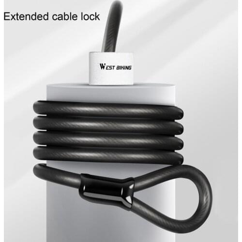 Lightweight Versatile Anti Theft Spiral Steel Universal Bicycle Lock Thicken Texture MTB Lock Adjustable for Bicycle