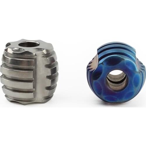 1PCS Titanium Alloy Small Knife Beads Paracord Bead Umbrella Rope DIY EDC Pendant