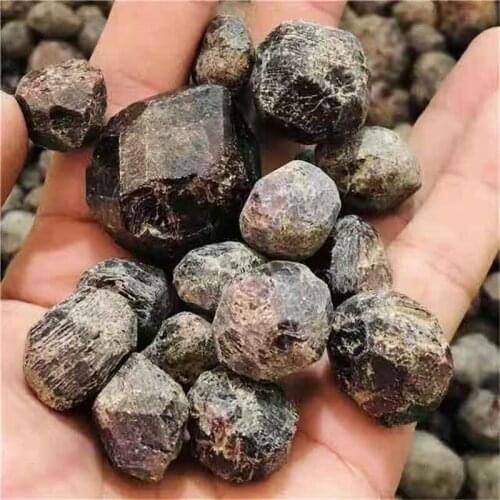 MOKAGY Red Tumbled Natural Polished Garnet Crystal Gravel Stone